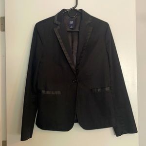 Gap Black Size 6 Tuxedo Blazer